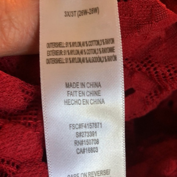 Signature Weekend 2 piece set red 3X - Picture 6 of 8